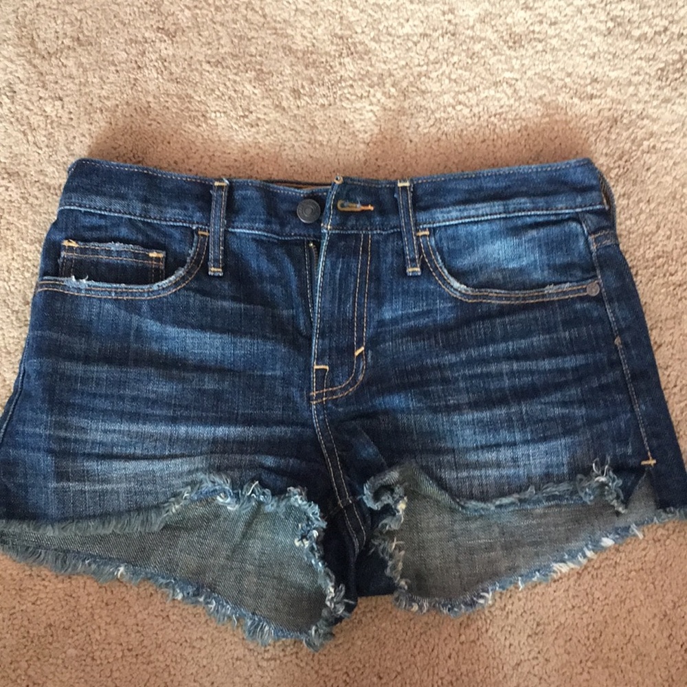 Distressed Abercrombie and Fitch jean shorts